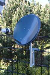 EINFACHE EINHÄNGEVARIANTE FÜR SATELLITENSCHÜSSEL - ANTHRAZIT RAL 7016