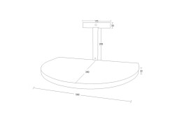 EINFACHE EINHÄNGEVARIANTE ALS ZAUNSTUHL - GRÜN RAL 6005
