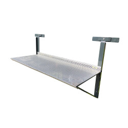 EINFACHE EINHÄNGEVARIANTE ALS ZAUNTISCH - VERZINKT RAL 9006 