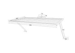 EINFACHE EINHÄNGEVARIANTE ALS WÄSCHEBOARD - VERZINKT RAL 9006 