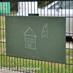 EINFACHE EINHÄNGEVARIANTE FÜR SCHREIB-UND MALTAFEL -  GRÜN RAL 6005