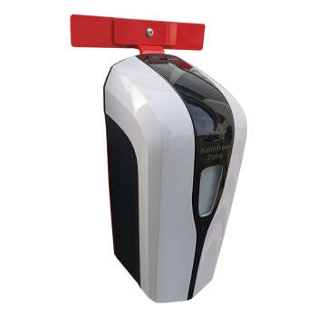 EINFACHE EINHÄNGEVARIANTE FÜR DESINFEKTIONSSPENDER INKL. SPENDER U. ABDACH  - GRÜN RAL 6005