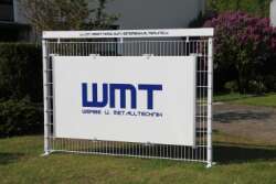 EINFACHE EINHÄNGEVARIANTE FÜR WERBESCHILDER 100 cm HÖHE - ANTHRAZIT RAL 7016