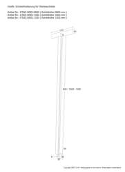 EINFACHE EINHÄNGEVARIANTE FÜR WERBESCHILDER 100 cm HÖHE - ANTHRAZIT RAL 7016