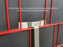 EINFACHE EINHÄNGEVARIANTE FÜR WERBESCHILDER 100 cm HÖHE - ANTHRAZIT RAL 7016