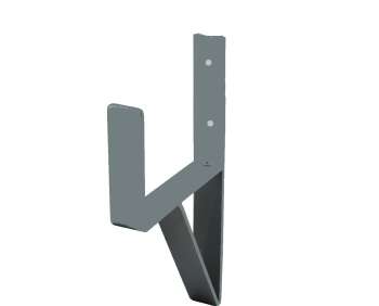 WANDHALTERUNG ALS SCHLAUCHHALTER - VERZINKT RAL 9006