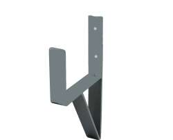 WANDHALTERUNG ALS SCHLAUCHHALTER - VERZINKT RAL 9006