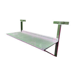 WANDHALTERUNG ALS ZAUNTISCH - EDELSTAHL