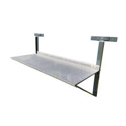 WANDHALTERUNG ALS ZAUNTISCH - EDELSTAHL