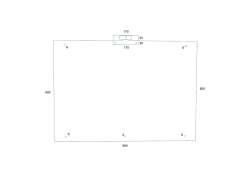 WANDHALTERUNG FÜR SCHREIB-UND MALTAFEL - EDELSTAHL