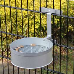 WANDHALTERUNG FÜR ZAUNASCHER - Grün RAL6005
