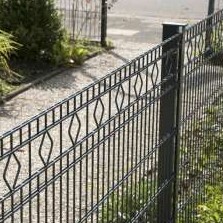 Komplettpaket Schmuckzaun Residenz Barcelona Höhe 103cm Feuerverzinkt 12,5 Meter 3 Ecken