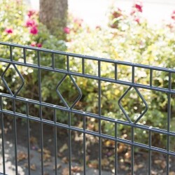 Komplettpaket Schmuckzaun Residenz Barcelona Höhe 103cm Feuerverzinkt 17,5 Meter keine Ecke