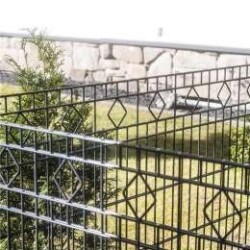 Komplettpaket Schmuckzaun Residenz Barcelona Höhe 103cm Feuerverzinkt 17,5 Meter keine Ecke