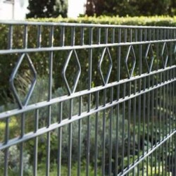 Komplettpaket Schmuckzaun Residenz Barcelona Höhe 103cm Feuerverzinkt 17,5 Meter keine Ecke