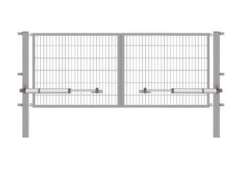  Gartentor mit E-Antrieb, feuerverzinkt, Höhe 120cm x Breite 300cm