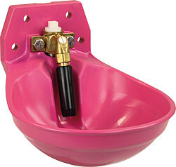 Rohrventil-Becken Mod. 12P PINK mit 3/4" Messingventil