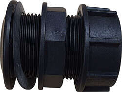 Ablaufgarnitur 1 1/4" für Edelstahltröge Suevia, Kunststoff, 32/41 mm