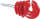 Qualitäts-Ringisolator, mit Holzgewinde, rot, 6 mm Schaft (25 Stück/Pack)