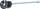 Ringisolator, Gewinde M6, 150mm lang (25 Stück/Pack)