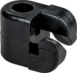 Kunststoffisolator schwarz, f&uuml;r 10 mm...