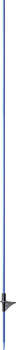 Glasfiberpfahl 1,60 m, mit Trittstufe blau, d=10mm (10 Stück / Pack)