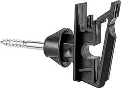 Seil-/ Bandisolator, Holzgewinde f&uuml;r B&auml;nder bis 40 mm (25 St&uuml;ck/Pack)