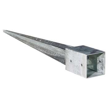 Einschlagbodenhülse  71 x 71 x 900 mm feuerverzinkt, für Pfosten 7 x 7 cm