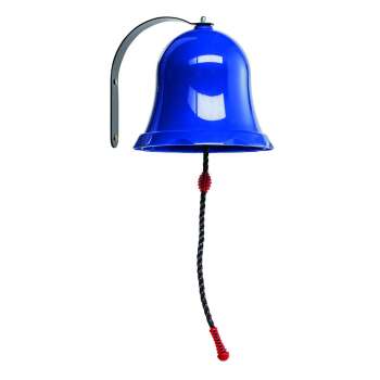 RING Glocke blau aus PP,  inkl. Holzschrauben und Halterung