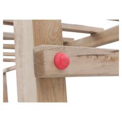Klettergerüst ALEM B 240 x T 120 x H 220 cm, kdi-grün Kletternetz, Reckstange, Kletterwand