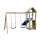 Spielturm MIA mit Doppelschaukel B 295 x T 160 x H 210 cm, kdi-grün Kletterturm, PH 90 cm