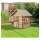 Kinderspielhaus STEFFI B 120 x T 120 x H 160 cm, kdi-grün Klöntür, Fenster, Dach mit Dachpappe
