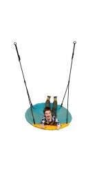 Nest Swing Seat (Nestschaukel) grau/türkis/gelb