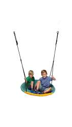 Nest Swing Seat (Nestschaukel) grau/türkis/gelb