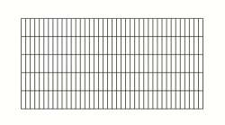 Doppelstabmattenzaun-Set Noir in matt schwarz