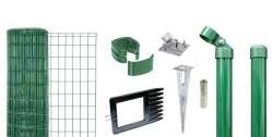 Fix-Clip Pro-Set mit Bodenhülsen 80cm 25m grün