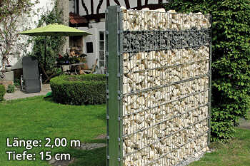 Gabionenzaun "ALINE" 180cm Anbauset