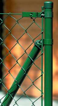 Zaunstreben Ø 34 mm Zaunstrebe für Mattenhöhe 150cm Schelle Ø 42mm