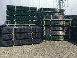 Zaunpfosten für Einstabmatte Garden Anthrazit RAL7016 für Mattenhöhe 125cm