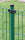 Zaunpfosten für Einstabmatte Garden Grün RAL6005 für Mattenhöhe 125cm