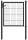 Einzeltor für Einstabmatte Garden -Höhe 125cm, Breite 100cm, anthrazit-