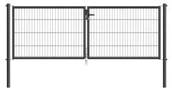 Doppeltor für Einstabmatte Garden -Höhe 100cm, Breite 300cm, anthrazit-