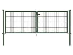 Doppeltor für Einstabmatte Garden -Höhe 125cm, Breite 300cm, grün-