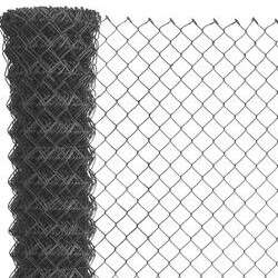 Maschendrahtzaun-Set zum Einbetonieren -Höhe 125cm, Länge 90m, anthrazit-