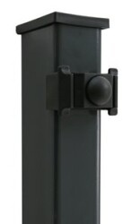Doppelstabmattenzaun "Flexi-Basic" Höhe 123 cm in Anthrazit RAL7016  im 16 Meter-Set