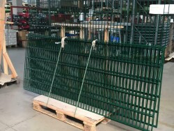 Doppelstabmattenzaun "Flexi-Profi" Höhe 103 cm in Grün RAL6005 im 22 Meter-Set