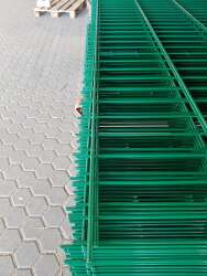 Doppelstabmattenzaun "Flexi-Profi" Höhe 123 cm in Anthrazit RAL7016 im 16 Meter-Set