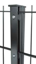 Doppelstabmattenzaun "Flexi-Profi" Höhe 123 cm in Anthrazit RAL7016 im 16 Meter-Set