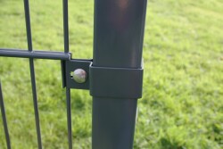 Endschelle für Zaunpfosten B in grün RAL6005