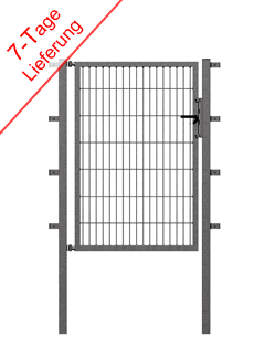 Express-Zaun: Einzeltor für DS-Matten 1200x1000 in anthrazit